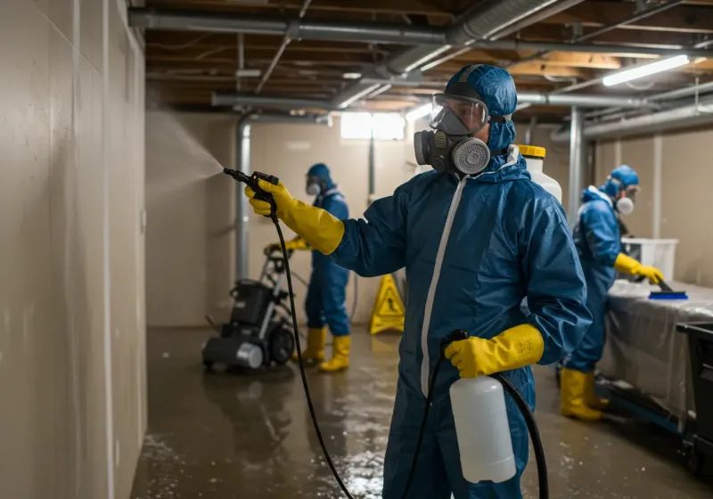 Basement Sanitization and Antimicrobial Treatment process in Windsor, IL